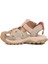 Bej Cırtlı Hafif Unisex Çocuk Spor Sandalet 25Y614 F 2