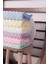 Nohut Desen Bebek Battaniye Mevsimlik Tek Kat 80X90 (Krem-Mavi-Pembe) 4