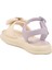 Lila Hafif Esnek Taşlı Kız Çocuk Sandalet 25Y600-5 F 4