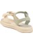 Yeşil Hafif Esnek Taşlı Kız Çocuk Sandalet 25Y600-5 F 4