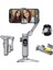 Akıllı Hareketli Çekim Sabitleyici Tripod Işıklı Selfi Çubuğu Katlanabilir Gimbal Vlog Video Selfie 1