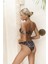 Budisas Straplez Toka Detaylı Leopar Bikini Üstü 5