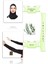 Boyunluklu Bone ve Kolluk Tesettür Siyah Hijab Ikili Set Pratik Bone 1