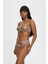 Leopar Desenli Çıkarılabilir Askılı Boş Kaplı Kalın Kenarlı Straplez Bikini Takımı 2