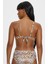 Leopar Desenli Çıkarılabilir Askılı Boş Kaplı Kalın Kenarlı Straplez Bikini Takımı 3
