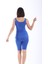 Kadın Dizüstü Taytlı Tankini Mavi Mayo Takımı 38-52 2