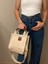 El ve Omuz Çantası Kanvas Tote Bag Krem 5