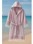 Kapşonlu Unisex Peştemal Plaj Bornozu %100 Pamuklu Seaside Stripe 2
