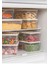 Mikrodalga ve difriz uyumlu saklama kabı buzdolabı düzenleyici buzluk organizer set buzluk kabı 6