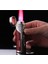 4 Torch Pürmüz Bordo Gümüş Dahili Delicili Metal Puro Çakmağı 3