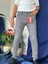 Erkek Pantolon Skinny Gri Denim Jeans 1