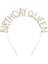 Birthday Queen Taşlı Taç Metal Doğum Günü Parti Tacı Gold 2