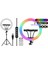 Uzaktan Kumandalı 36 cm 14INÇ Rgb Ring Light LED Selfie Youtuber Tiktok Işığı 210 cm Tripod 1