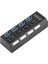 4 Port Anahtarlı USB 3.0 Hub Çoklayıcı 30 cm 1