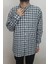 Erkek Ekose Kareli Rahat Kalıp Tek Cepli Uzun Kollu Yazlık Battal Gömlek 1