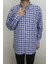 Erkek Ekose Kareli Rahat Kalıp Tek Cepli Uzun Kollu Yazlık Battal Gömlek 1