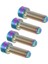 4 Adet Disk Fren Vidalar Dağ Bisikleti Kaliper Bisiklet Malzemeleri Ti Alaşım M6X18MM Renkli (Yurt Dışından) 4