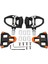 Bisiklet Pedalları Klipsiz Hafif 14MM Standart Dişli Delik Yol Bisikleti Kendinden Kilitleme Pedallar Cleats ile Spd Sl Sistemi 6 Derece (Yurt Dışından) 1