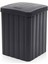 Çizgi Desenli Banyo Çöp Kovası - Antrasit - 5 lt 1