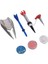 Golf Aksesuarı Seti Manyetik Top Tees Şapka Iğnesi Topu Işaretleyici Çimen Aracı Yeşil Okuyucu Golf Aksesuarı Hediye Seti (Yurt Dışından) 4