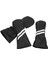 Golf Ahşap Başörtüsü Yatak Örtüsü Seti Çizgili Cue Headcovers Golf Sopası Ucu Kapakları Driverblack (Yurt Dışından) 5