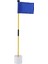 Uygulama Golf Deliği Direk Kupası Bayrak Sopası Çıkarılabilir 2 Bölümlü Golf Putting Green Bayrak Sopası Mavi (Yurt Dışından) 4