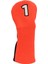 Golf Sopası Kılıfı Karışık Kumaş Baş Koruyucu Örme Polyester Su Geçirmez Pu 1 Numaralı Antrenman Yarışması Içinturuncu ve Siyah (Yurt Dışından) 1