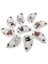 9 Adet Pu Deri Nakış Su Geçirmez Golf Atıcı Golf Sopası Kılıfı Demir Kulübü Headcovers Accessorywhite (Yurt Dışından) 1