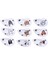 9 Adet Pu Deri Nakış Su Geçirmez Golf Atıcı Golf Sopası Kılıfı Demir Kulübü Headcovers Accessorywhite (Yurt Dışından) 2