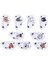 9 Adet Pu Deri Nakış Su Geçirmez Golf Atıcı Golf Sopası Kılıfı Demir Kulübü Headcovers Accessorywhite (Yurt Dışından) 3