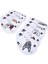 9 Adet Pu Deri Nakış Su Geçirmez Golf Atıcı Golf Sopası Kılıfı Demir Kulübü Headcovers Accessorywhite (Yurt Dışından) 4