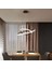Ikili Halka Model Sarkıt Modern LED Avize 3 Renkli ( Beyaz-Günışığı-Sarı) 2