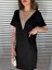 Kadın V Yaka Güpürlü Iki Iplik Elbise 2