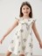 Lcw Kids Ekru Çiçekli Kız Çocuk Müslin Elbise 2