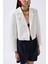 Crop Keten Blazer Ceket 4