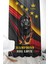 Çocuk ve Bebek Odası Sarı Kırmızı Taraftar Futbol Serisi Fon Perde Tek Kanat (Child Room Curtain) 2