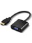 8744 Dijital HDMI To VGA Görüntü Çevirici Aparat Siyah HDMI Çıkışlı Bilgisayarların Görüntüsünü VGA Girişli Monitör, Projeksiyon Vb Görüntü Cihazlarına Aktarır, Çevirir. 3