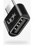 Macbook Android Windows Apple Ile Uyumlu 3.0 USB - Type-C Dönüştürücü Otg Metal Adaptör Linktech O192 (Siyah) 1