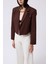 Crop Keten Blazer Ceket 4