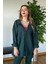 Yeni Sezon Kaliteli Şık Yumuşak Dokulu Uzun Kollu Basic Oversize Kadın Gömlek 4