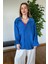 Yeni Sezon Kaliteli Şık Yumuşak Dokulu Uzun Kollu Basic Oversize Kadın Gömlek 1