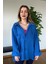 Yeni Sezon Kaliteli Şık Yumuşak Dokulu Uzun Kollu Basic Oversize Kadın Gömlek 2
