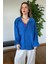 Yeni Sezon Kaliteli Şık Yumuşak Dokulu Uzun Kollu Basic Oversize Kadın Gömlek 3