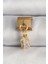 316L Çelik Gold Renk Sallantı Zirkon Taşlı Kare Model Nomination Charm 1