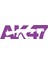 AK47 Sticker 17X17 cm Mor 1
