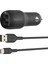 Çift USB Araç Şarj Cihazı 24 W + Usb-C Kablosu (Boost Charge Çift Bağlantı Noktalı Araç Şarjı, 2 Bağlantı Noktalı USB Araç Şarjı) Nintendo Switch Araç Şarjı, iPad Pro Araç Şarjı 2