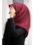 Twill Ipek Eşarp Bordo, Siyah 1