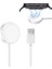 Dt No1 Ile Uyumlu Akıllı Saat Şarj Aleti Wireless Charge Hızlı Şarj Cihazı Beyaz 2