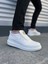 JY161 Hippo Bağcıksız Cilt Erkek Günlük Sneaker Ayakkabı Cbt - Beyaz 1