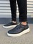 JY161 Hippo Bağcıksız Cilt Erkek Günlük Sneaker Ayakkabı Cbt - Siyah 2